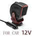 12V/24V Autoheizung & Lüfter | 2-in-1 Defroster & Defogger für Windschutzscheibe | Zigarettenanzünder-Anschluss