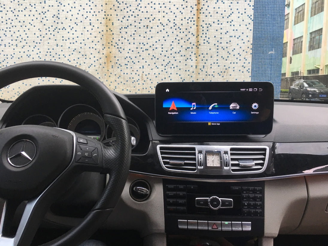 Android Autoradio für Mercedes Benz E-Klasse W212 2013-2015 mit Wireless CarPlay, Android Auto & DAB+