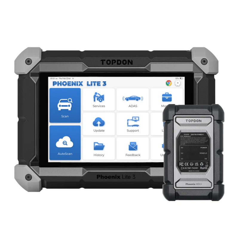 TOPDON Phoenix Lite 3 OBD2 Diagnosegerät für Fahrzeugsysteme