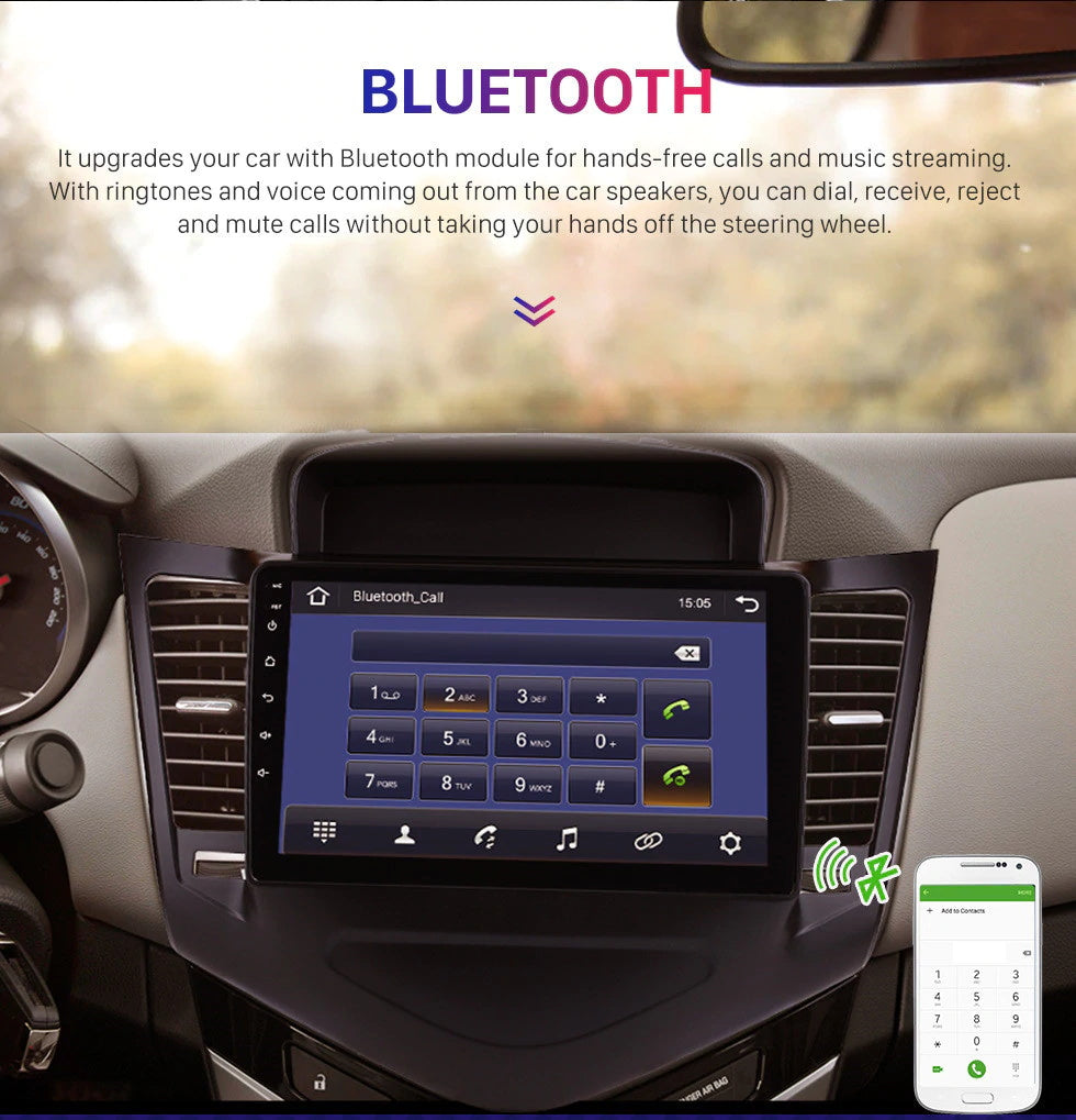 Android Autoradio für Chevrolet Cruze 2009-2014 mit Wireless CarPlay & Android Auto