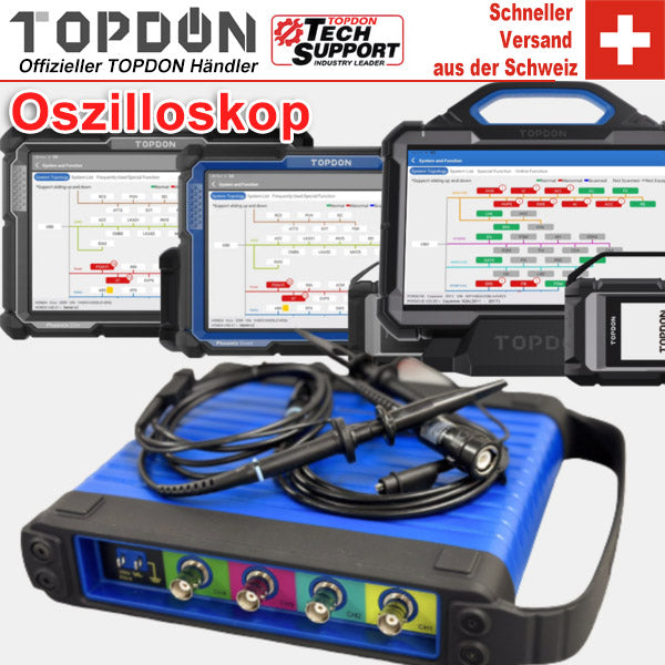 TOPDON Oszilloskop 4-Kanal Oszilloskop