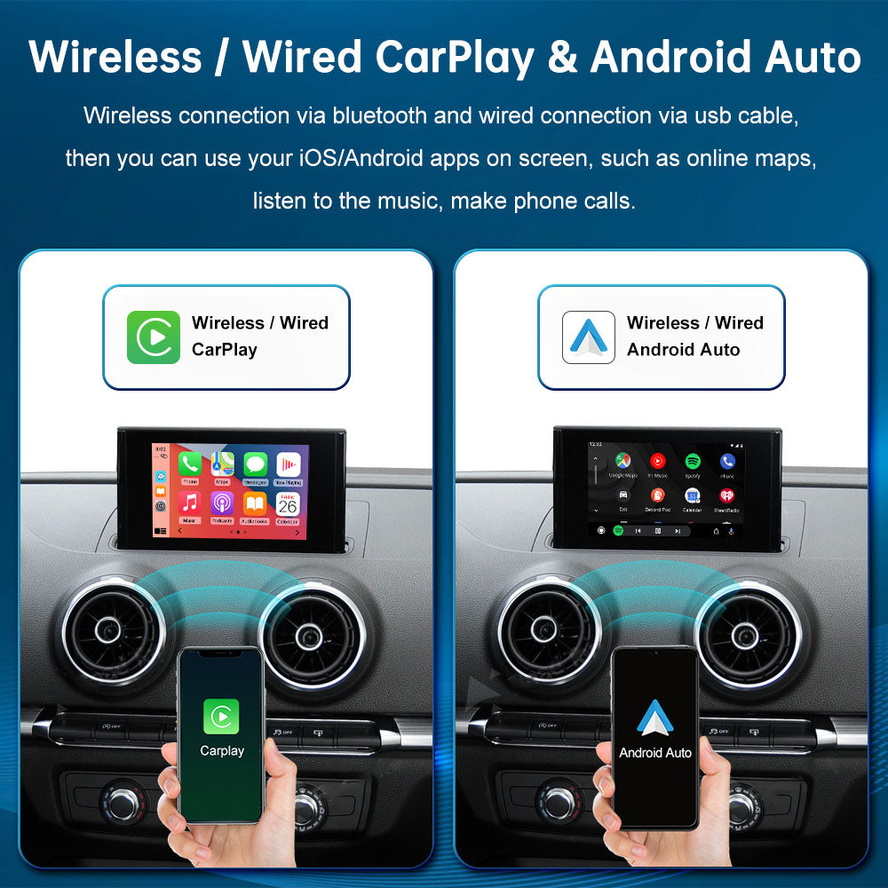 Android Autoradio für Audi A3 2013–2018 mit Wireless CarPlay & Android Auto