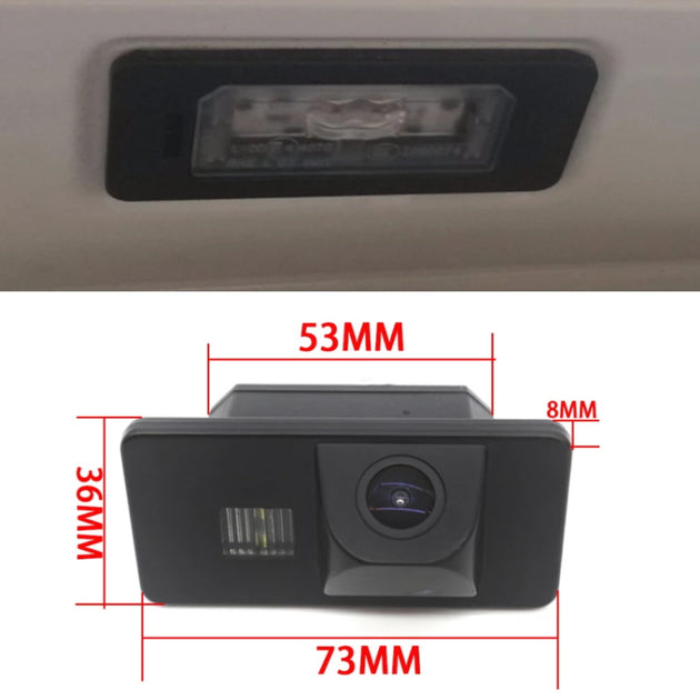 170° HD CCD Rückfahrkamera für BMW 3er (E46/E90/E91), 5er (E39/E60/E61), 7er (E38/E65–E68), X1 (E84), X5 (E53/E70), X6 (E71), M3 (E92/E93) und Mini Cooper (R50/R52/R53) (1994–2014)