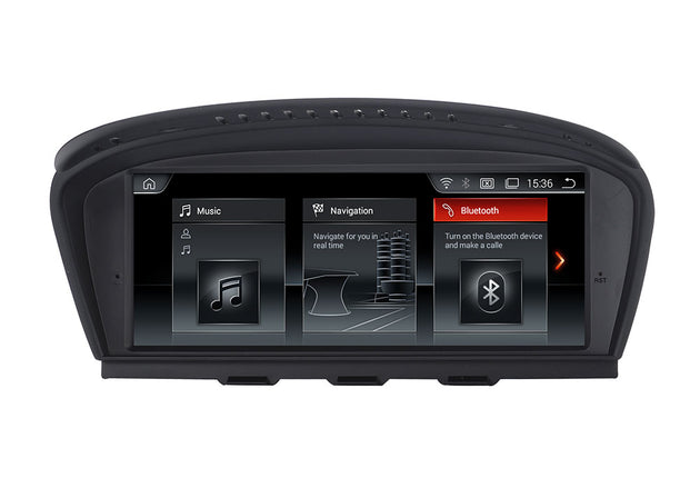 Android Autoradio für BMW 5er E60/E61/E63/E64 und 3er E90/E91/E92 2009-2012 mit Wireless CarPlay, Android Auto & DAB+