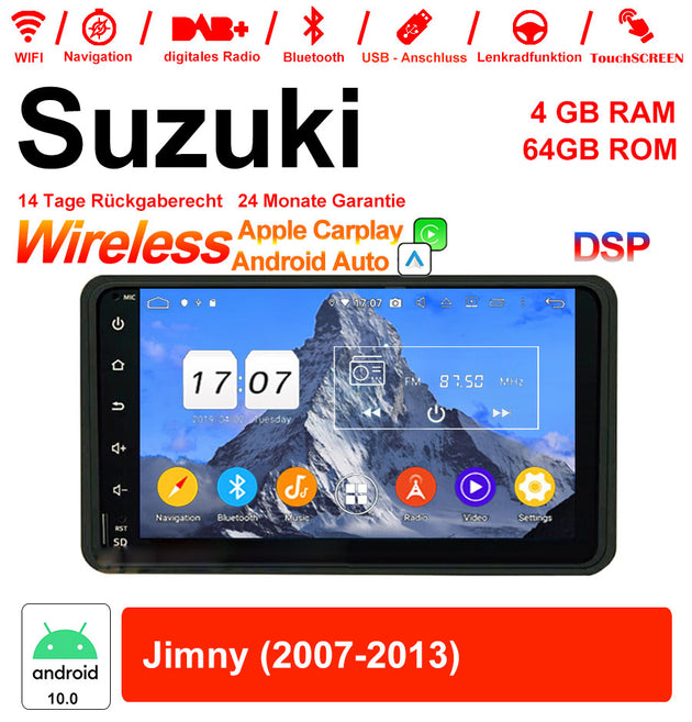 Android Autoradio für Suzuki Jimny 2007-2013 mit Wireless CarPlay & Android Auto