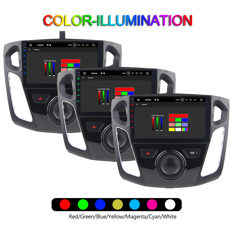 9 Zoll Android Autoradio für Ford Focus 2012-2015 mit Wireless CarPlay & Android Auto