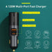 Baseus 120W Autoladegerät QC3,0 PD3,0 USB Telefon Auto Ladegerät Für iPhone 12 Pro Samsung Xiaomi Expansion port Handy Ladegerät