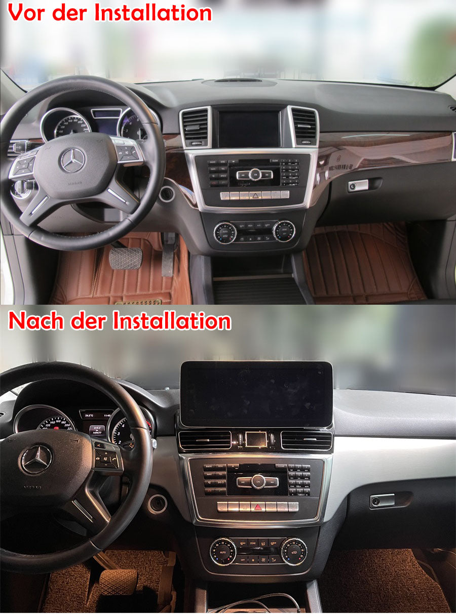 Android Autoradio für Mercedes Benz GL und ML 2012-2015 mit Wireless CarPlay, Android Auto & DAB+