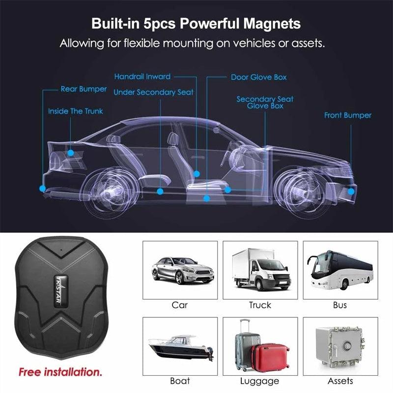TKSTAR TK905 4G GPS Tracker Auto 5000mAh 90 Tage Standby-Fahrzeug Tracker GPS Locator Wasserdicht Magnet Sprachmonitor