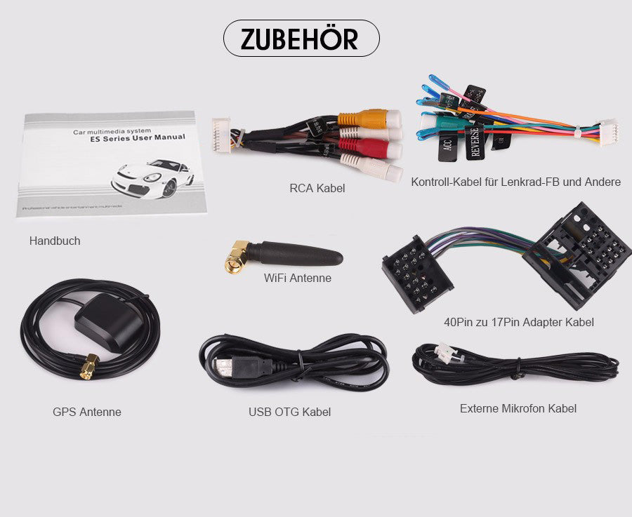 Android Autoradio für BMW 5er E39, X5 E53 und M5 E39 1996-2007 mit Wireless CarPlay, Android Auto & DAB+