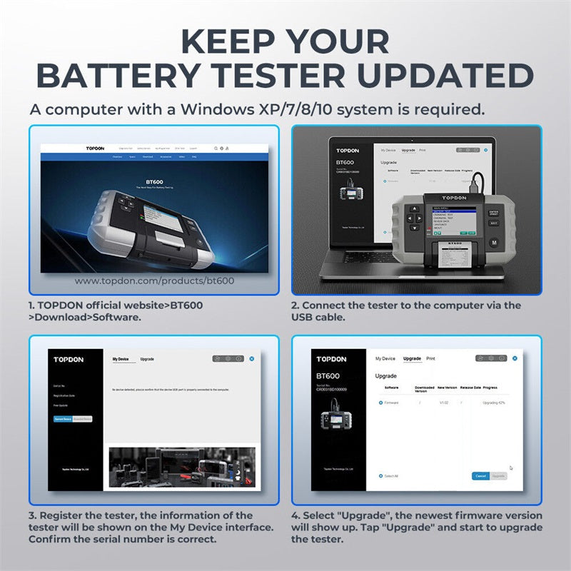 TOPDON BT600 Batterie- und Ladegerät