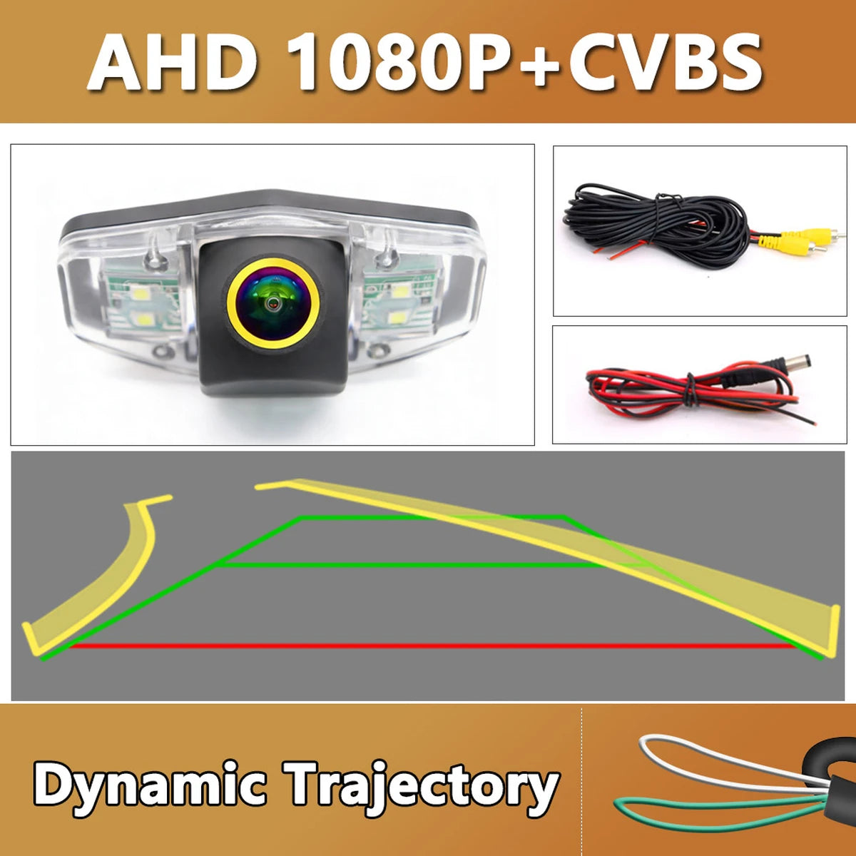 AHD 1080P Rückfahrkamera für Honda Civic 2012-2015, Accord 2008-2017, Accord 6 1997-2002