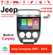 Android Autoradio für Jeep Compass 2007–2014 mit WiFi, NAVI, Bluetooth und USB