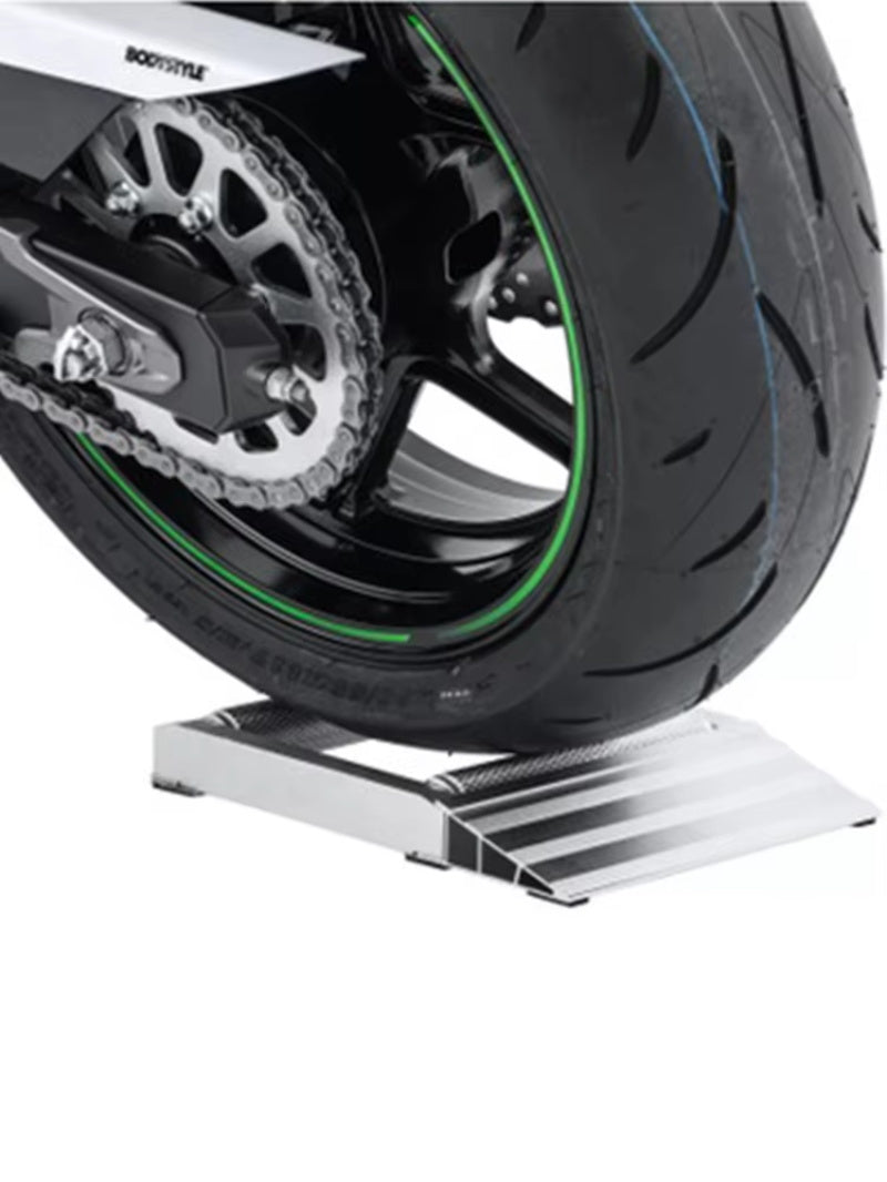Motorrad Reifen reinigungs ständer Aluminium langlebige Rollen Rampen lift