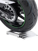 Motorrad Reifen reinigungs ständer Aluminium langlebige Rollen Rampen lift