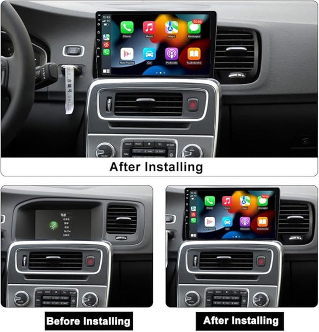 Android Autoradio für Volvo S60 V60 2011-2020 mit Wireless CarPlay & Android Auto