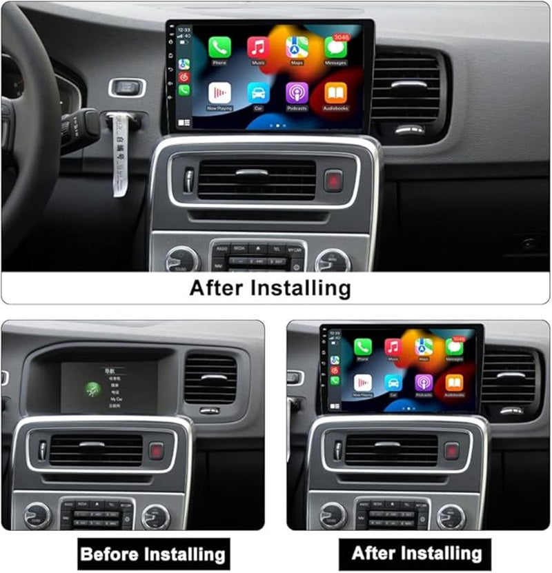 Android Autoradio für Volvo S60 V60 2011-2020 mit Wireless CarPlay & Android Auto