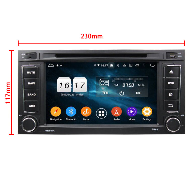 Android Autoradio für VW Touareg (2004-2010) und VW T5 Multivan (2004-2009) mit Wireless CarPlay & Android Auto