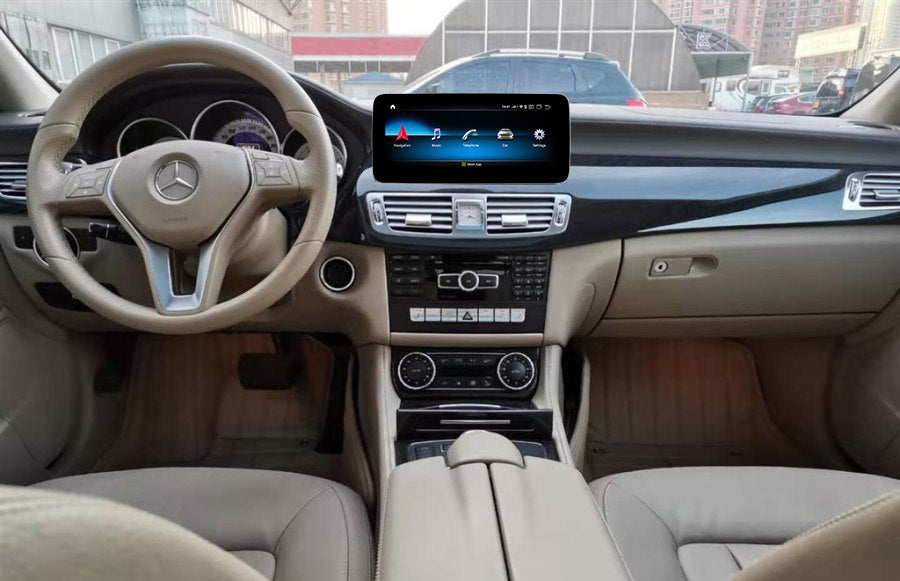 Android Autoradio für Mercedes Benz C-Klasse W218/C218 und CLS W218/C218 2012-2013 mit Wireless CarPlay, Android Auto & DAB+