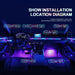 18 in 1 Led Auto Umgebungslichter 213 Farbe RGB Symphony Streamer Bluetooth Regenbogen Acryl Streifen Atmosphäre Lampe Kit 12V