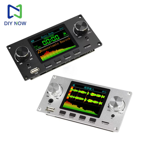 2,8 Zoll TFT Farbe LCD Verlustfreie MP3 Decoder Board Bluetooth 5,3 Stereo Audio FLAC WAV APE Decodierung USB TF Für Auto Verstärker