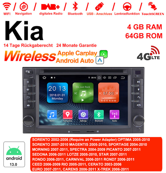 Android Autoradio für Kia (2002–2011) mit Wireless CarPlay & Android Auto