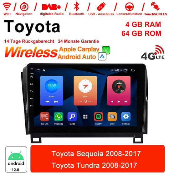 Android Autoradio für Toyota Sequoia / Tundra 2008-2017 mit Wireless CarPlay & Android Auto