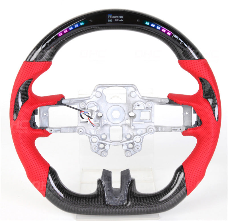 Kohlefaser LED Display Lenkrad für Ford Mustang EcoBoost 2015-2023