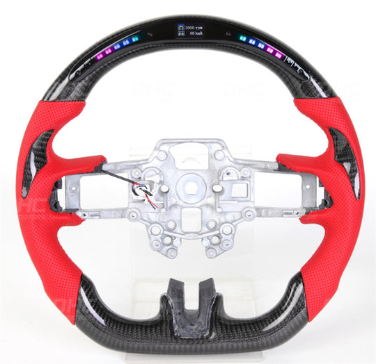 Kohlefaser LED Display Lenkrad für Ford Mustang EcoBoost 2015-2023
