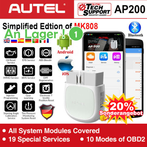 Autel AP200 TPMS Diagnose- und Programmiergerät