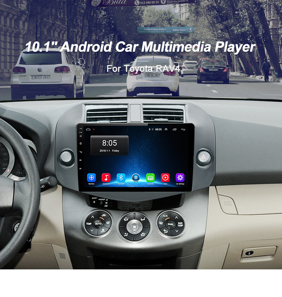 Android Autoradio für Toyota RAV4 2005-2013 mit Wireless CarPlay & Android Auto