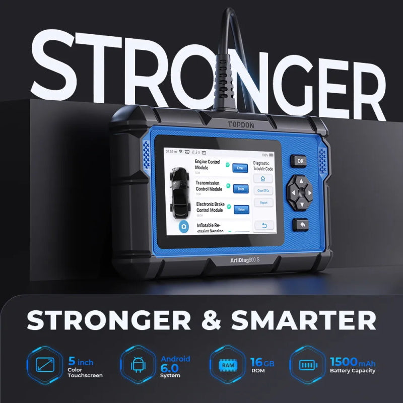 TOPDON ArtiDiag600S OBD2 Diagnosegerät für Fahrzeugsysteme