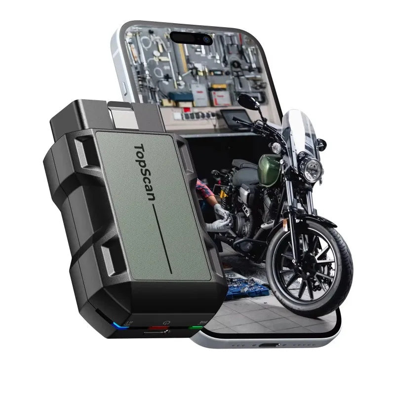 TOPDON TopScan Moto OBD2 Diagnosegerät für Fahrzeugsysteme