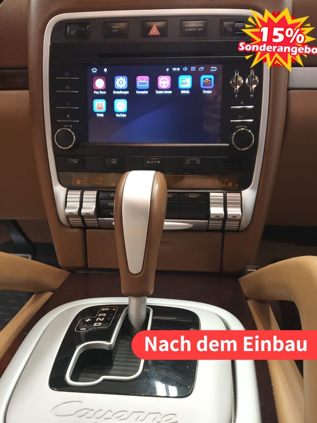 Android Autoradio für Porsche Cayenne 2003-2010 mit Wireless CarPlay & Android Auto