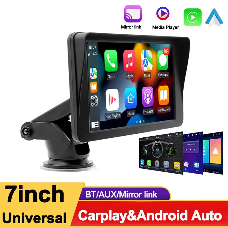 7-Zoll Android Autoradio für Universal mit Wireless CarPlay & Android Auto