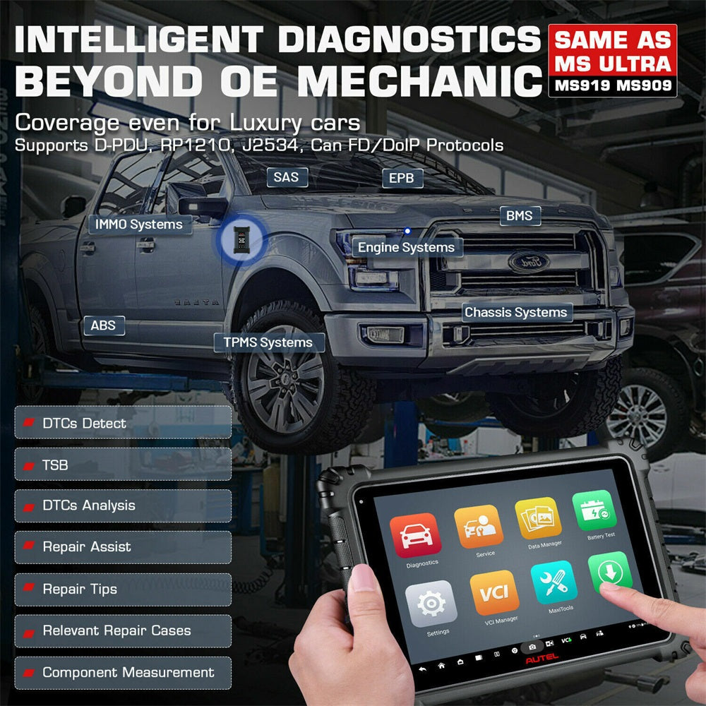 Autel Maxisys Ultra Lite OBD2 Diagnosegerät für Fahrzeugsysteme