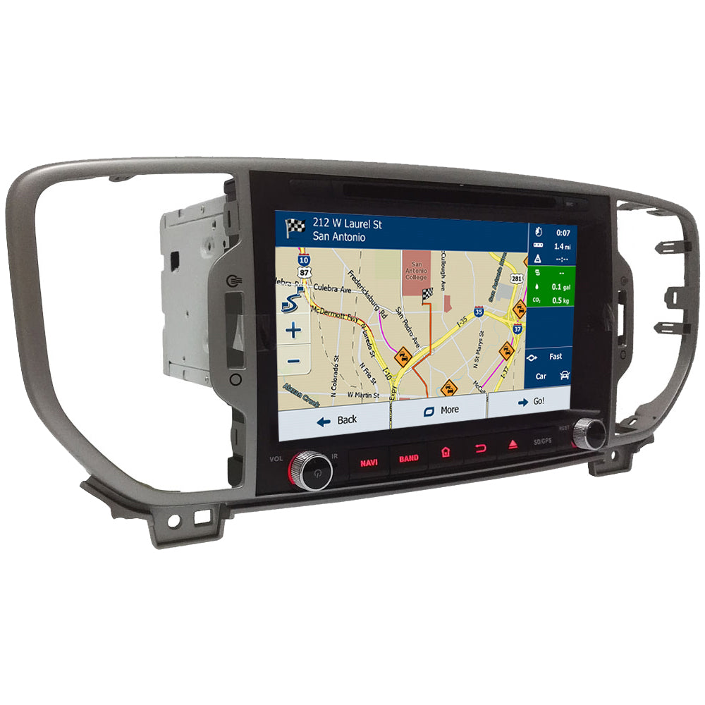 Android Autoradio für Kia Sportage 2016-2017 mit Wireless CarPlay & Android Auto