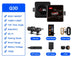 Ganzkörper wasserdichte Motorrad Kamera Recorder WiFi Dual 1080p Full HD Motorrad DVR Dash Cam schwarz GPS-Box Q3D 128G