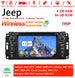 Android Autoradio für Jeep Compass (2009-2012), Wrangler (2007-2012), Grand Cherokee (2008-2010) mit Wireless CarPlay & Android Auto