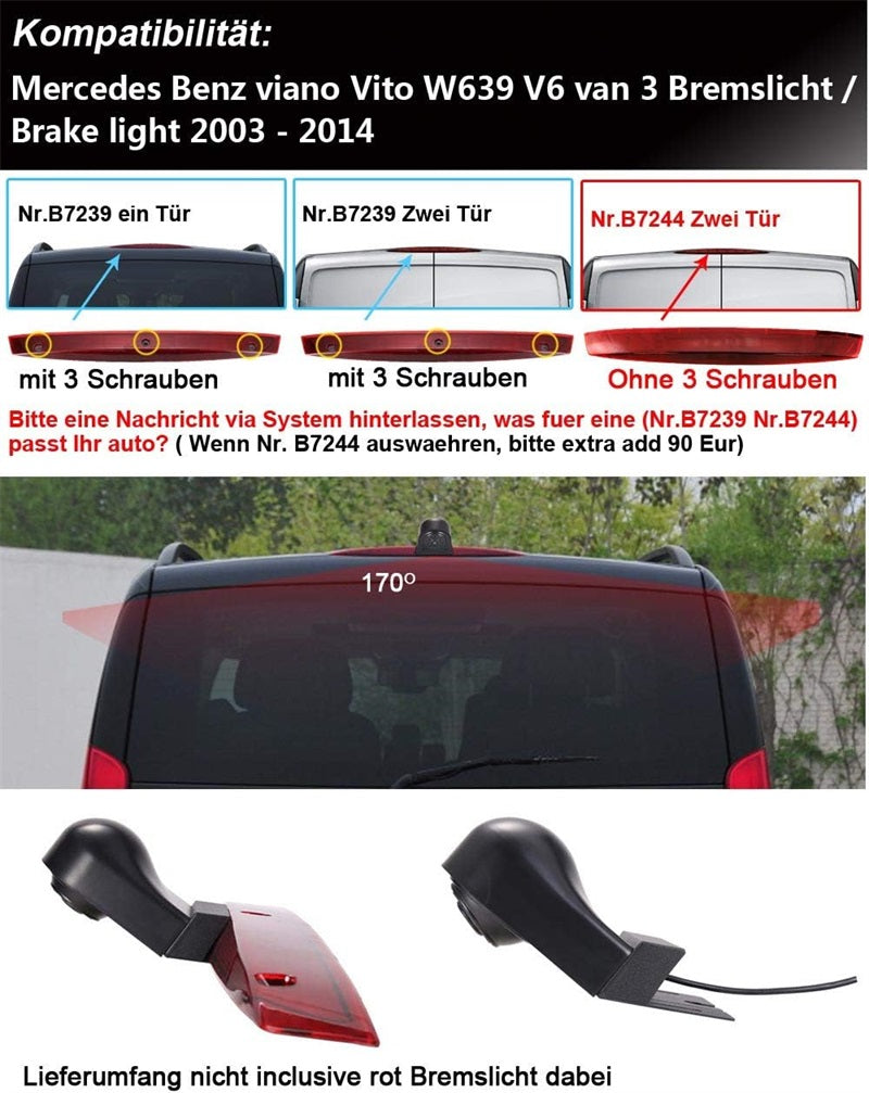 Rückfahrkamera für Mercedes-Benz Viano Vito W639 (2003-2014)