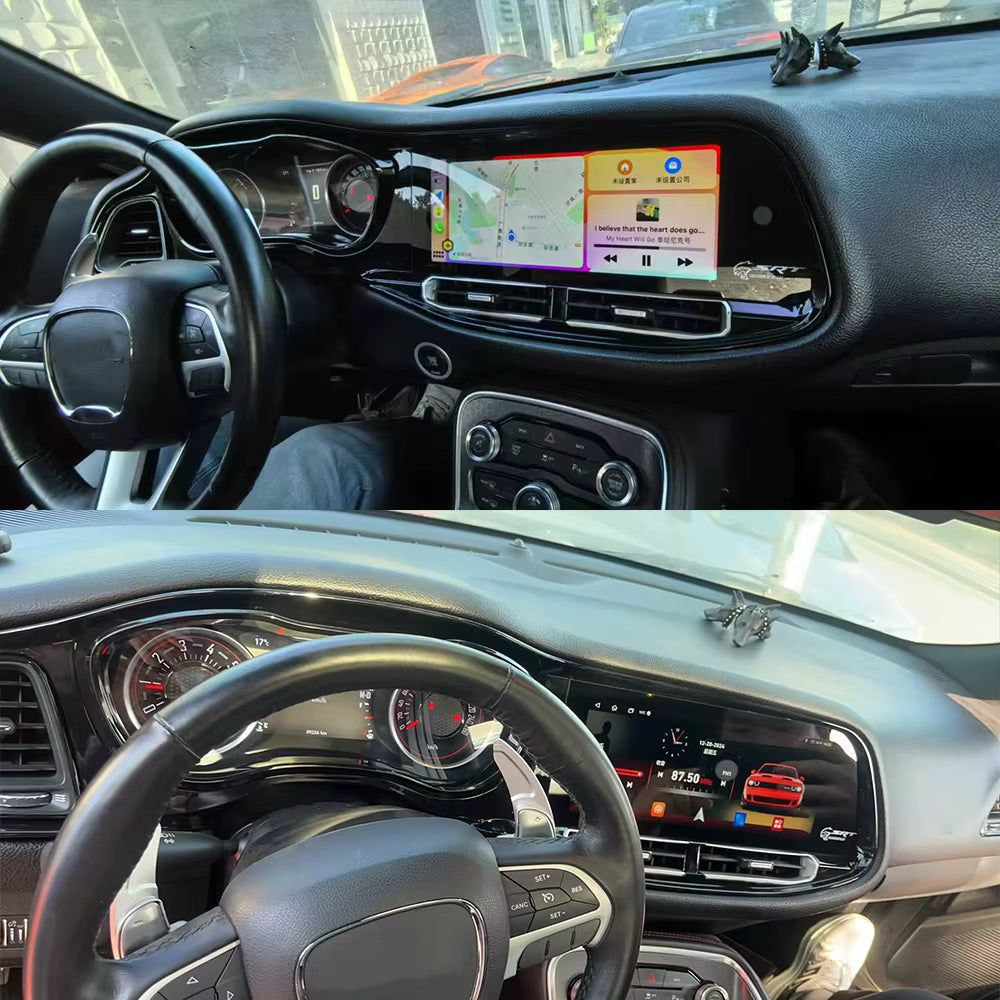 Android Autoradio für Dodge Challenger SRT Hellcat 2010-2023 mit Wireless CarPlay & Android Auto