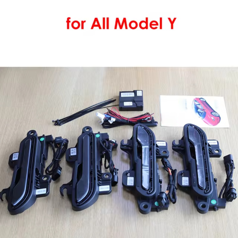 Kabelloser automatischer Türgriff für Tesla Model Y 3/3 Highland Colorful LED Lights 4-Türer-Lenker