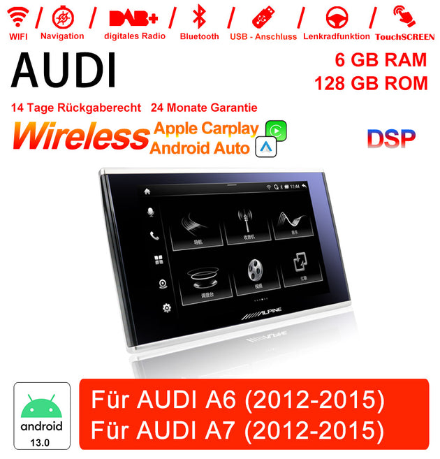 Android Autoradio für Audi A6/A7 2012-2015 mit Wireless CarPlay & Android Auto