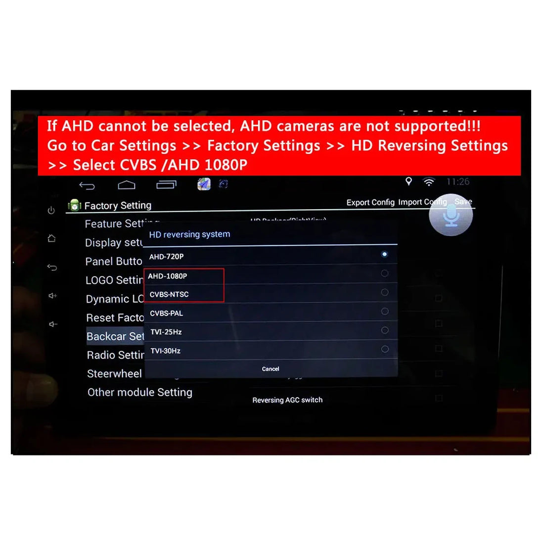 AHD 1080P Rückfahrkamera für VW Scirocco, CC, Golf 6 (2010-2012), Polo, Magotan (2011-2013)