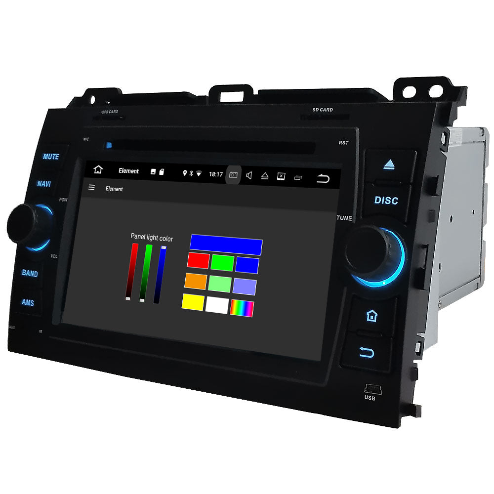 Android Autoradio für Toyota Prado LC120 2004-2010 mit Wireless CarPlay & Android Auto