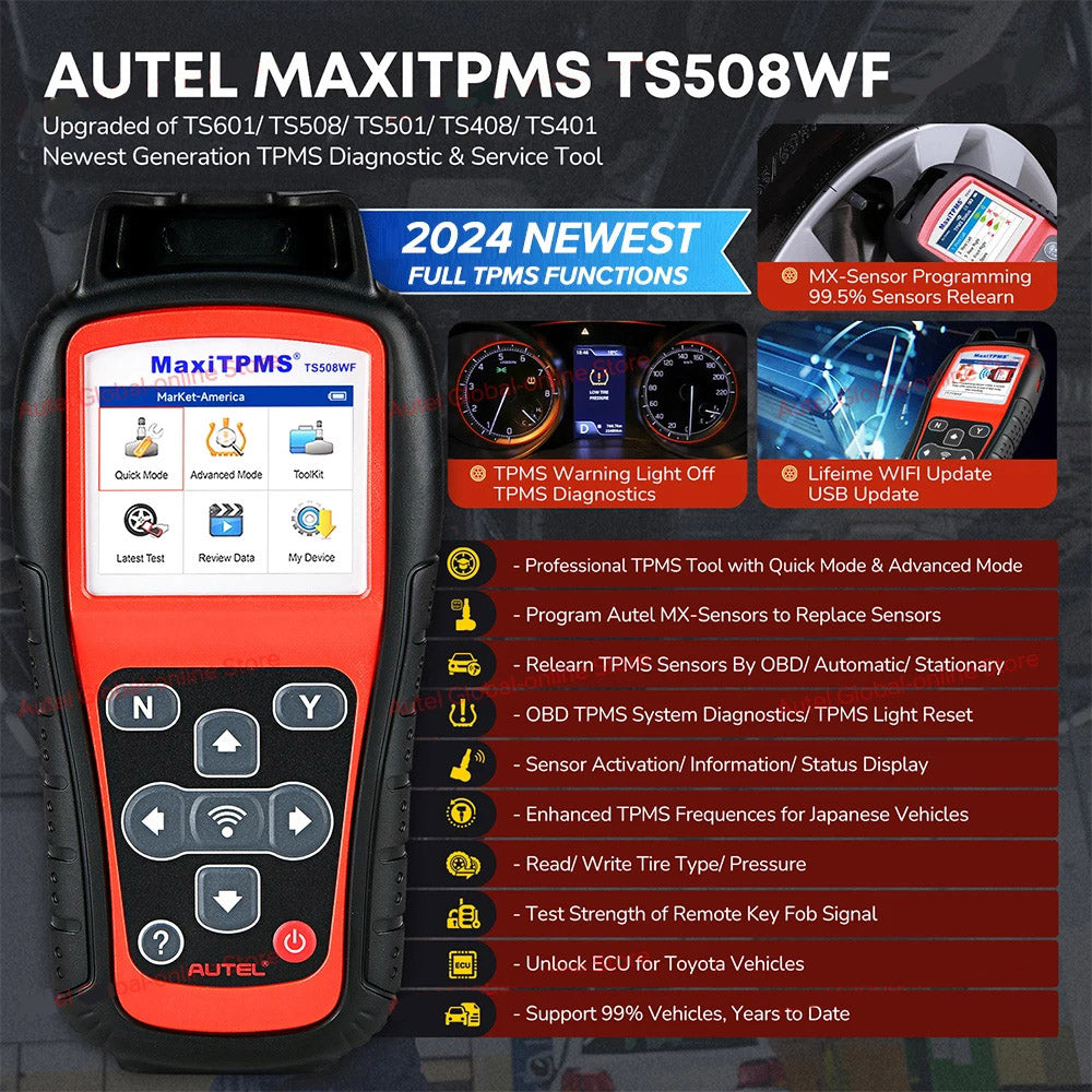 Autel TS508WF TPMS Diagnose- und Programmiergerät