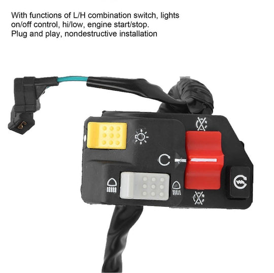 Lenkerschalter Licht Hallo Low Control Motor Start Stop Ersatz für Honda TRX300EX SPORTRAX 99-04