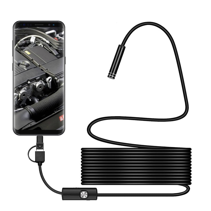 Neue 8.0mm Endoskop Kamera 1080P HD USB Endoskop mit 8 LED IP68 wasserdicht Inspektion Endoskop für Android PC