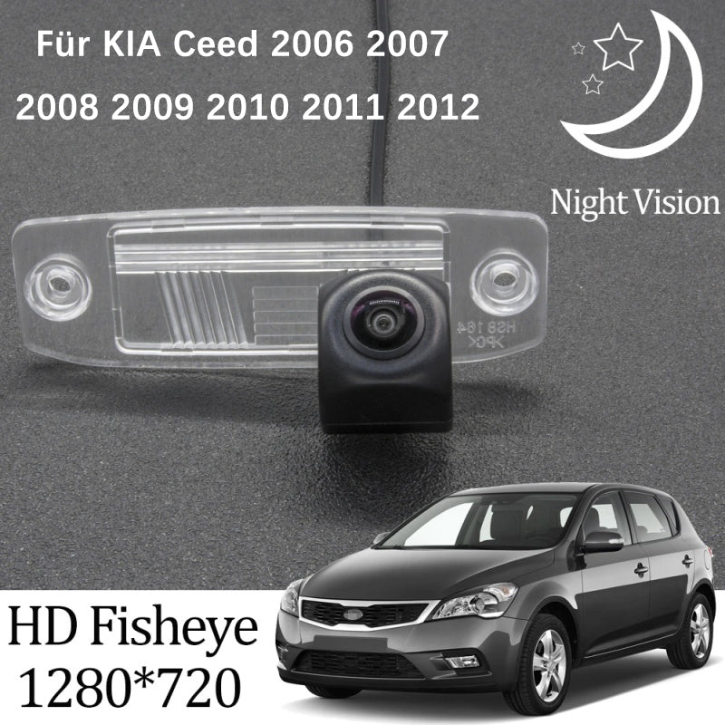 HD 1280×720 Fischauge-Rückfahrkamera für Kia Ceed (ED) 2006–2012
