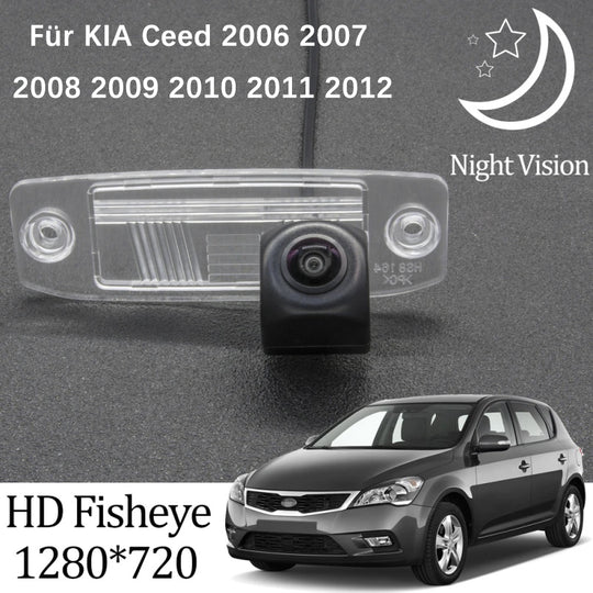 HD 1280×720 Fischauge-Rückfahrkamera für Kia Ceed (ED) 2006–2012